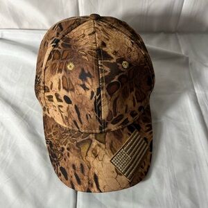 Pugs Camouflage Hat with Flag Patch